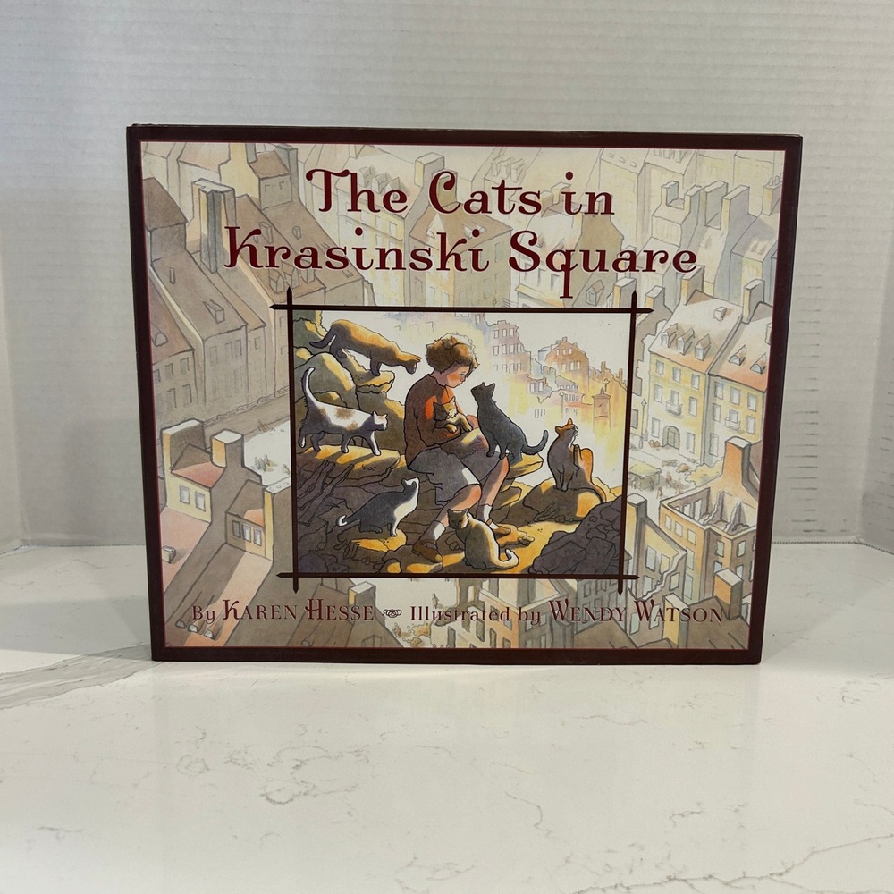 The‎ Cats in Krasinski Square Karen Hesse Wendy Watson Signed HC Inscribed Book